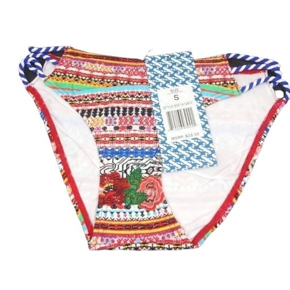 Women Two-Piece Swimsuits High Neck Tops & Brief Bottoms Multi-color - Picture 16 of 16